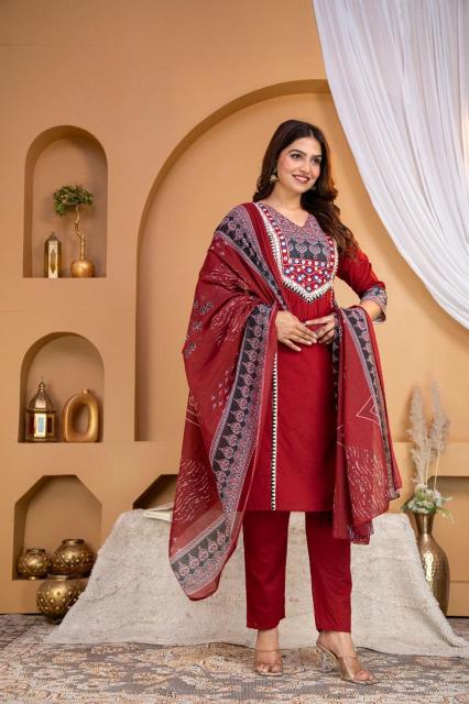 Janni cotton 3pcs wholesale kurtis in india